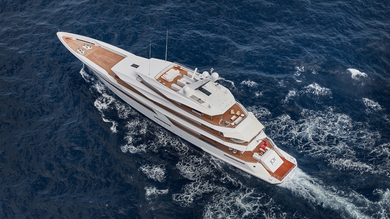 Yacht JOY, Feadship CHARTERWORLD Luxury Superyacht Charters